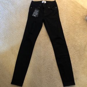 NWT Paige black stretch skinny jeans